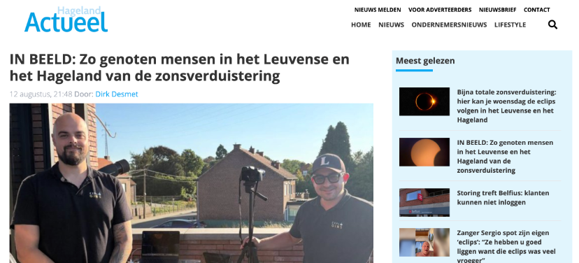 Lorentius in de pers!