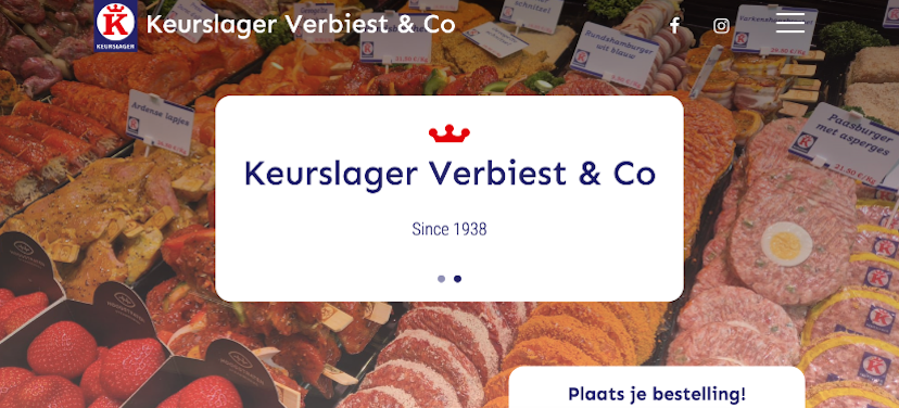 Lorentius website | Keurslager Verbiest & Co